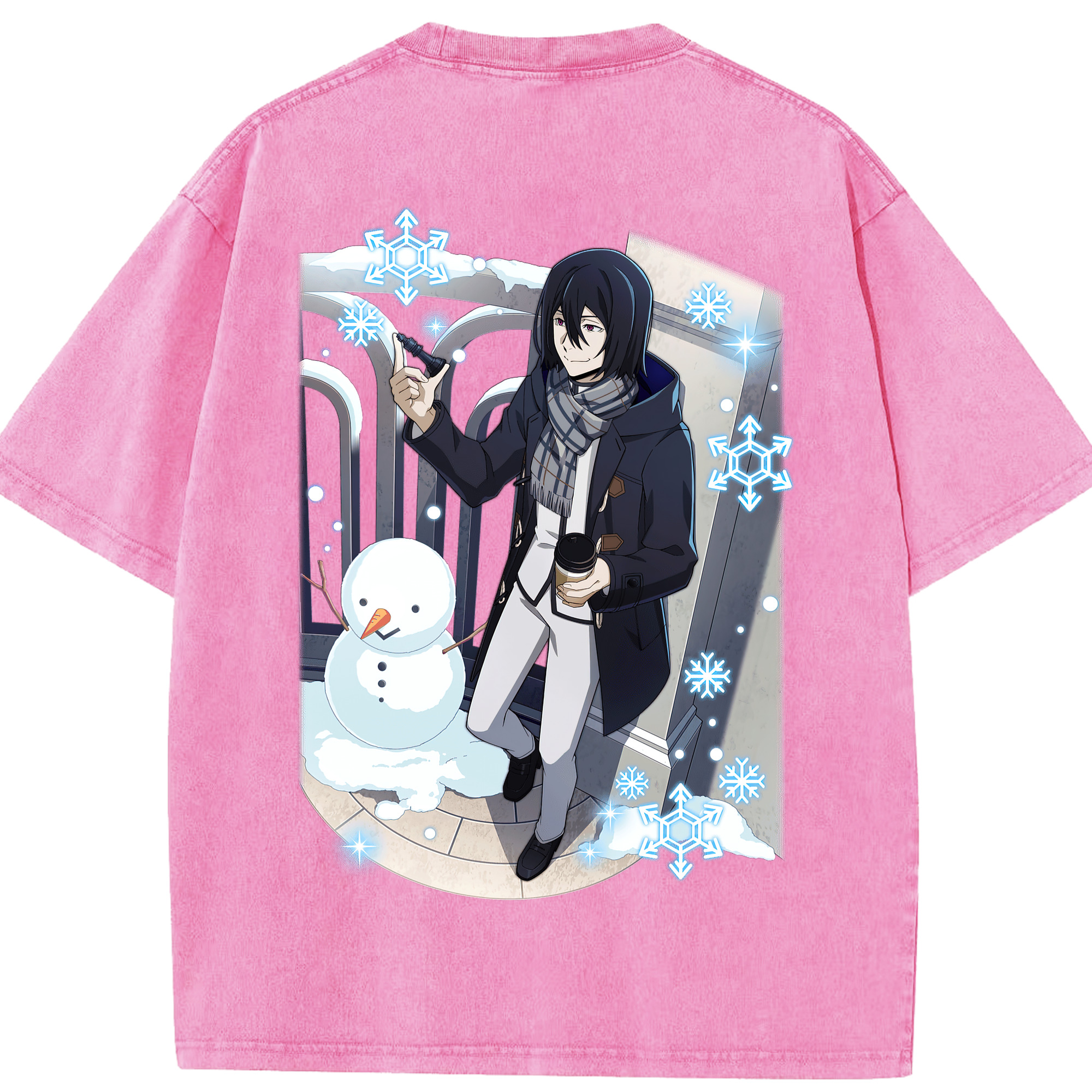 （画像用） 文豪ストレイドッグス Bungo Stray Dogs 綿100% ヴィンテージ風 半袖Tシャツ（背面プリント）